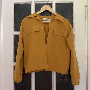 Yellow cropped jacket - House of Sunny, US size 6